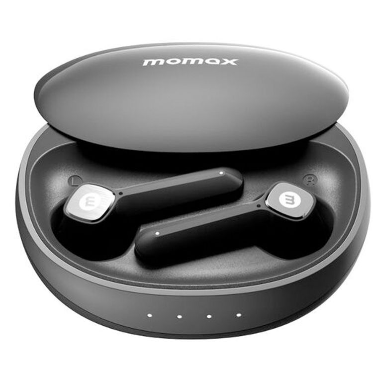 Momax Pills Lite 3 True Wireless Earbuds, Touch Control, Splash and Sweatproof, 35 mAh Battery Capacity, Up to 6 Hours Battery Life - Black