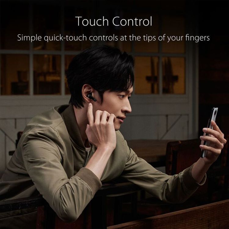 سماعات أذن ASUS ROG Cetra لاسلكية حقيقية للألعاب، إلغاء الضوضاء النشط، حجم السائق ١٠ مم، ٢٧ ساعة عمر البطارية، تحكم باللمس - أسود