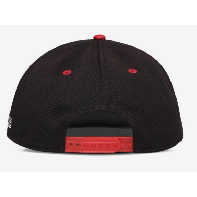 Difuzed Warner Red Hood Snapback Cap - Black