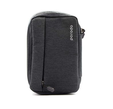 Porodo Convenient Storage Bag 8.2", Lightweight Slim Pouch, Easy for Carrying, Suitable for Outdoor, Business, Office, School - Black