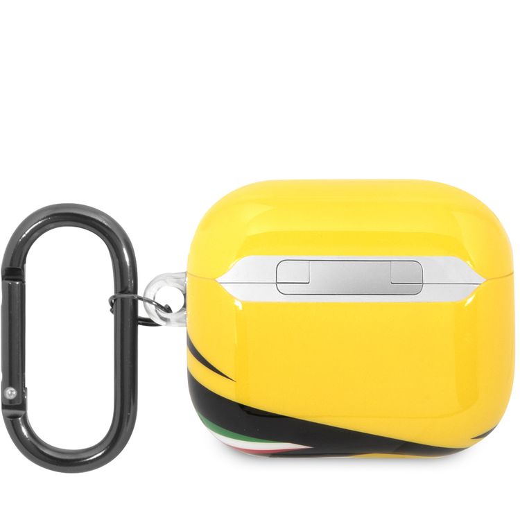 CG MOBILE Ferrari TPU Case with Double Layer Design Shockproof Case Cover Portable & Protective with Scratch Protection, Resistant to Damage Compatible with Airpods 3 - Yellow