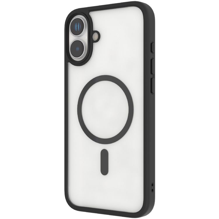 Levelo MagSafe Solo Case for iPhone 16 Plus, Clearview Technology, 3H Scratch Resistance, Hybrid Construction - Black 