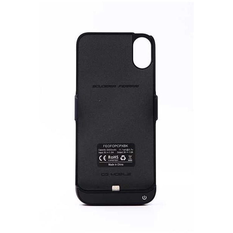 CG Mobile Ferrari Off Track Collection Power Case 3000mAh for iPhone X - Black
