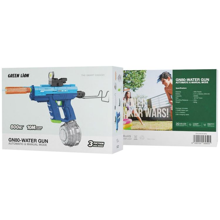 جهاز مياه Green Lion GN80 نظام إطلاق فردي تلقائي ويدوي، مانع تسرب، مصنوع من مادة البلاستيك ABS