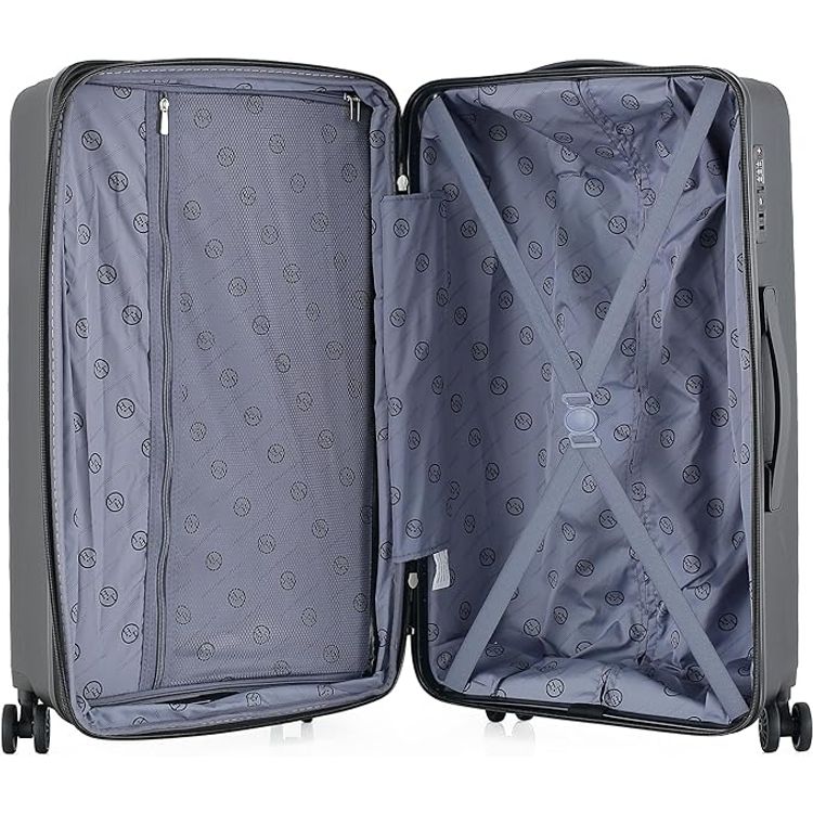 H.T Luggage Bag, Hard Case Polypropylene (PP) Material - Large/Black