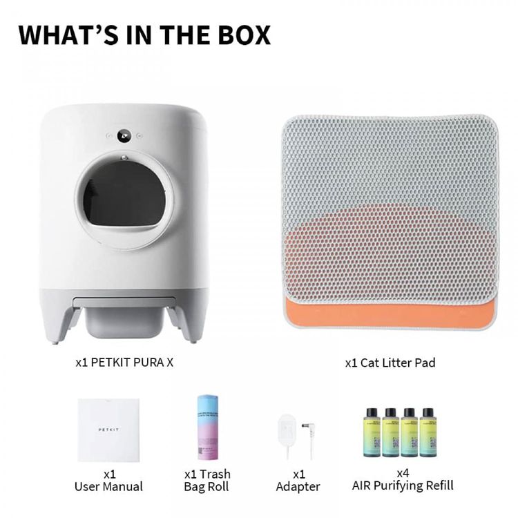 PETKIT PURA X Automatic Cat Litter Box - White