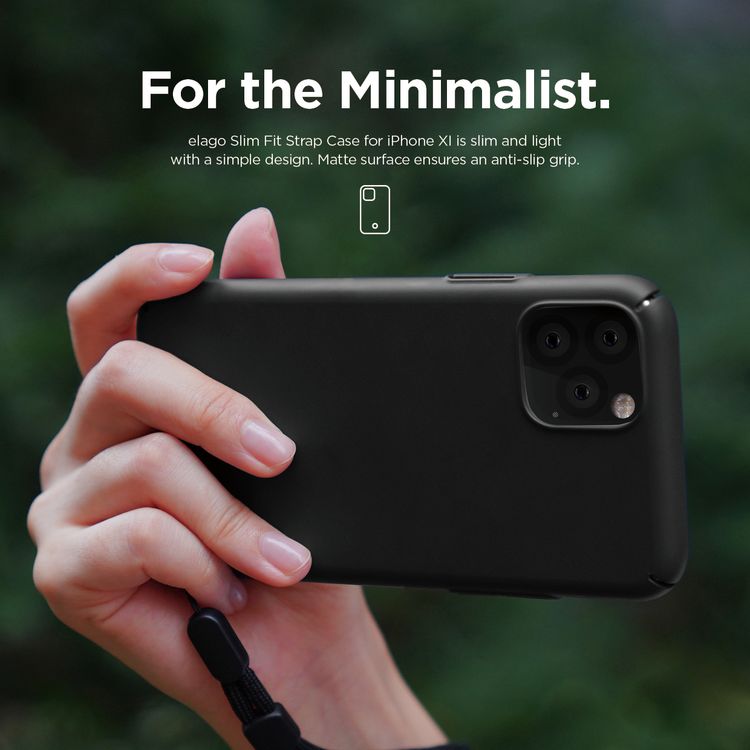 Elago Slimfit Strap Case for iPhone 11 Pro Max - Black