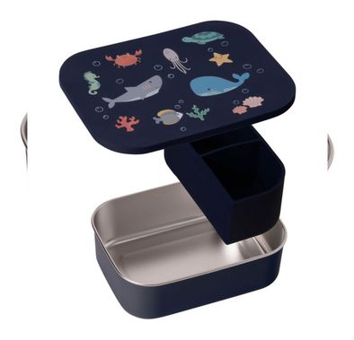 صناديق الغداء الصغيرة لوند لندن  - أزرق غامق