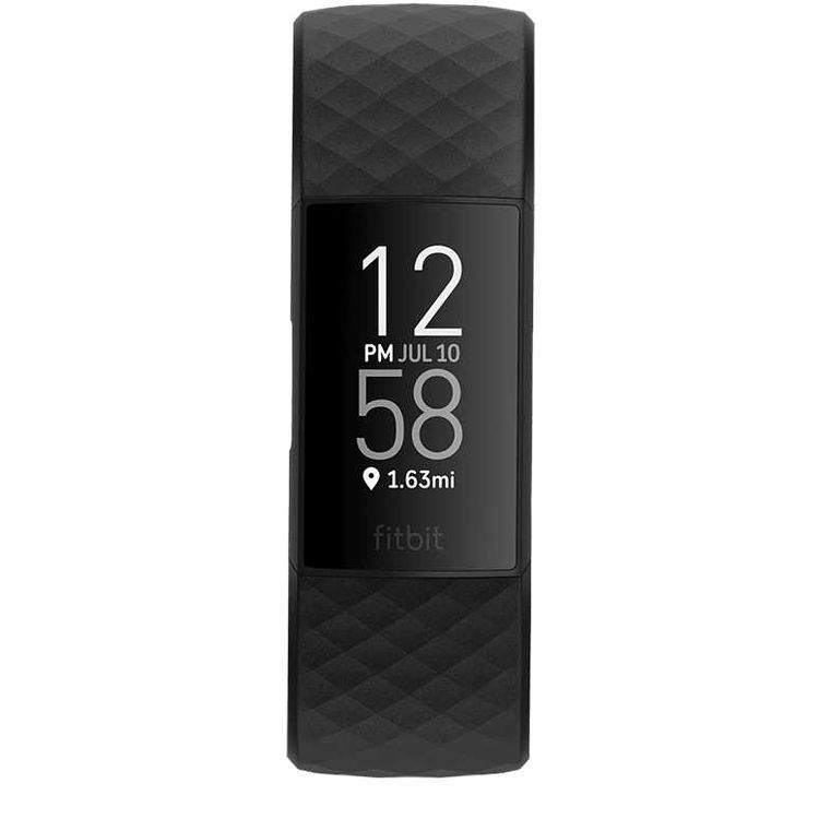 Fitbit Charge 4 Fitness Wristband with GPS ( NFC ) Health & Fitness Tracker, 24/7 Heart Rate & Sleep Tracking, Spotify Control, Up to 7-Day Battery Life, Secure Tap to Pay Smartwatch - Black/Black
