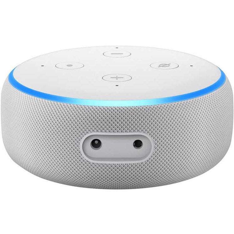 Amazon Echo Dot ( 3rd Gen ) Voice-Controlled Speaker, Ask Alexa to Play Music, Answer Questions, Read News, Connect Speaker Over Bluetooth or With 3.5mm Audio Cable - Sandstone