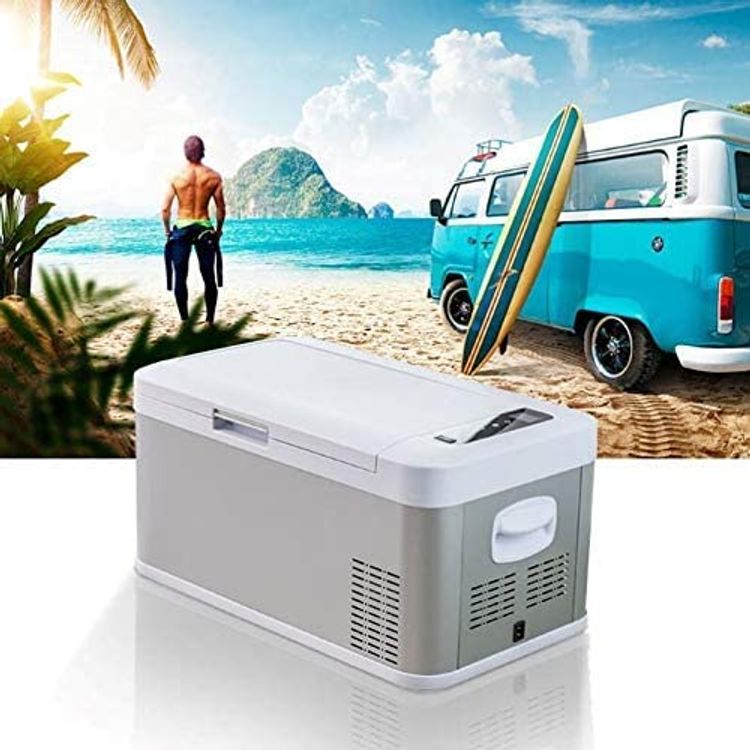 ثلاجة وفريزر صغير بمقصورة مزدوجة من باورولوجي - 18 لتر