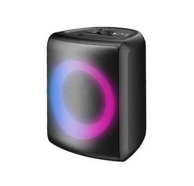 Monster Musicbox Bluetooth Speaker with RGB Color Lighting Effects, IPX5 Water Resistant, USB-C Charging Port, Bluetooth Version 5.3 - Black