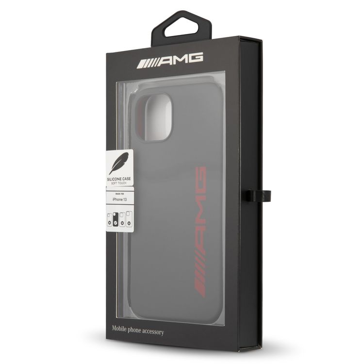 CG MOBILE AMG Liquid Silicone Case with Big Logo Compatible for iPhone 13 (6.1") Easy Access to All Ports, Shock-Absorption, Anti-Scratch, & Drop Protection