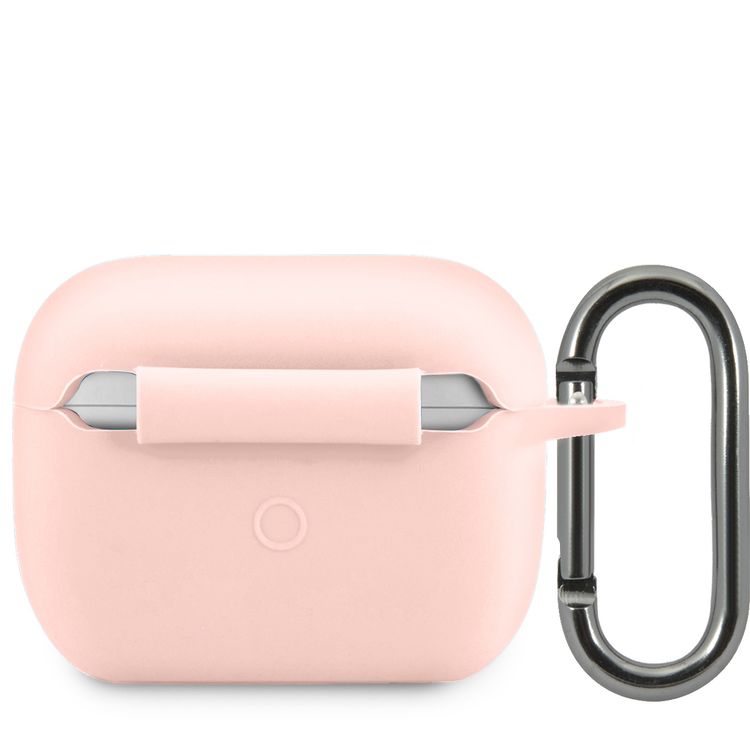 Lacoste Liquid Silicone Airpods Case with Glossy Printing Logo AirPods Pro - Pink