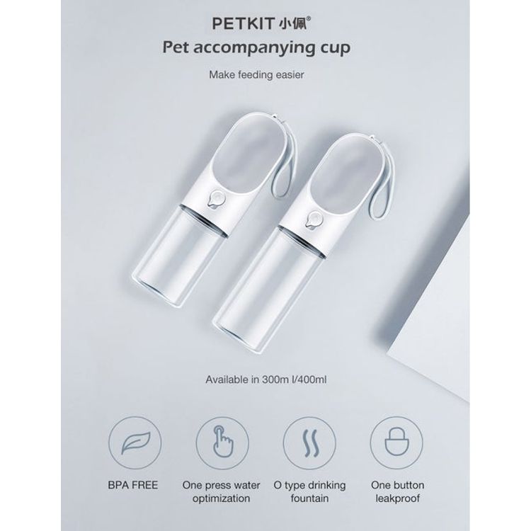  بيت كيت كوب زجاجة ماء قابل للحمل 400 مللي - شفاف