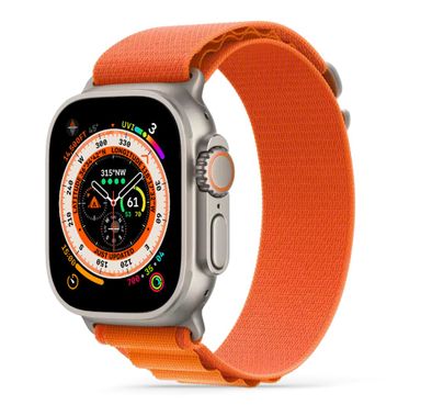 HYPHEN Watch Strap Nylon Loop for Apple Ultra (Medium) - Orange