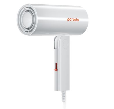 Porodo Lifestyle Foldable Mini Hair Dryer - White