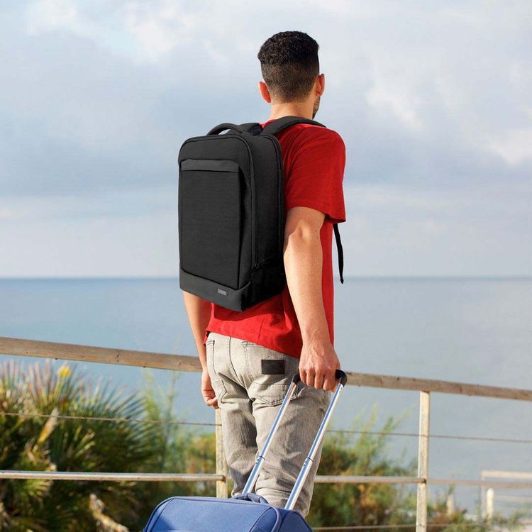 حقيبة ظهر ببصمة الإصبع من جرين ليون فيينا - أسود