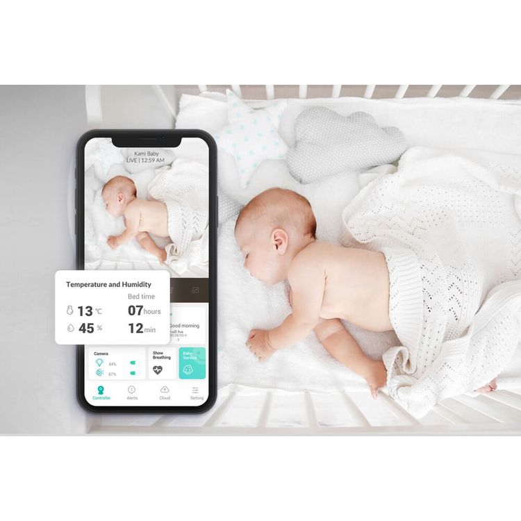 Kami CCTV Camera Y501 Video Babyphone Baby Monitor with Camera &  Audio Video | Crying Detection | 2-Way Audio Works with Alexa & Google