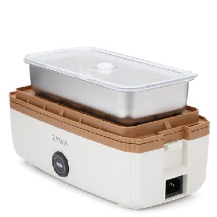 صندوق الغداء الكهربائي متعدد الاستخدامات من باوا بسعة 1 لتر - أبيض