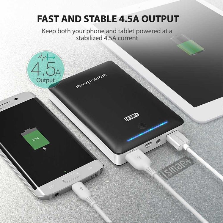 Power bank RAVPower RP-PB19-BK Power Bank 16750mAh - Black