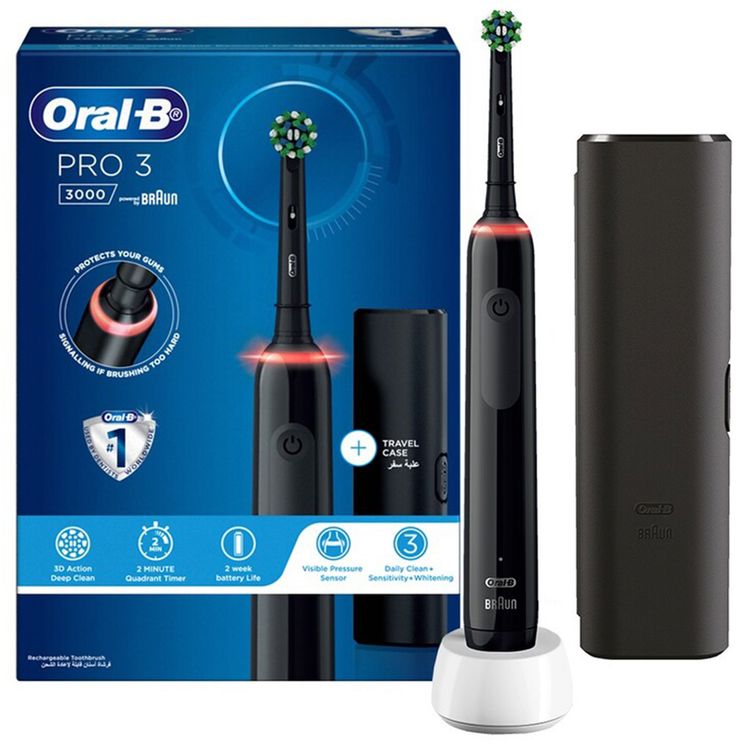 Oral-B Pro 3 Series 3000 Electric Toothbrush  - Black