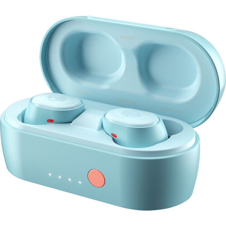 سماعات سكل كاندي سيش ايفو ترو اللاسلكية داخل الاذن - ابيض ازرق