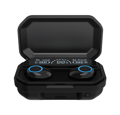 Devia Kintone Series Joy A12 Ultra Long Standby TWS Wireless Earphone - Black