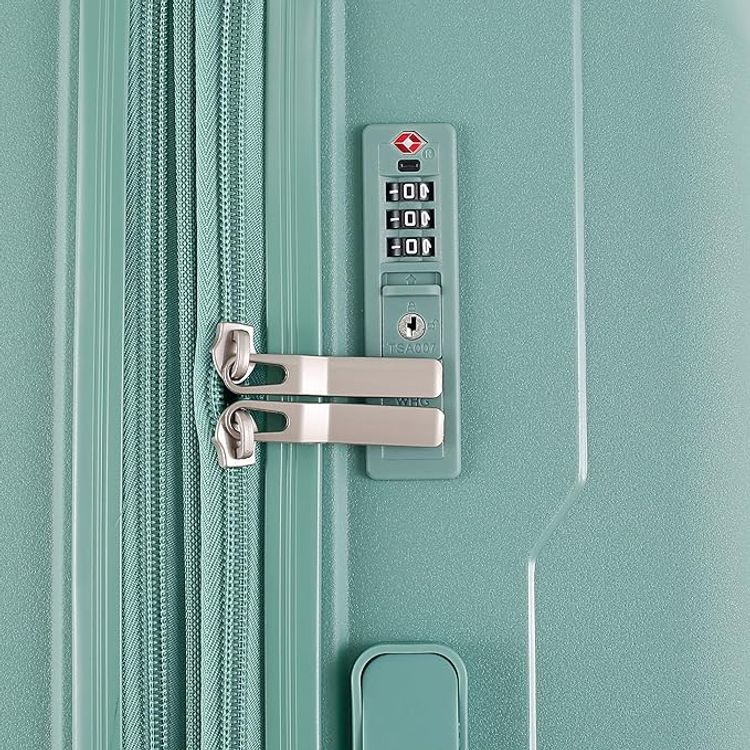 H.T Luggage Bag, Hard Case Polypropylene (PP) Material - Small/Green