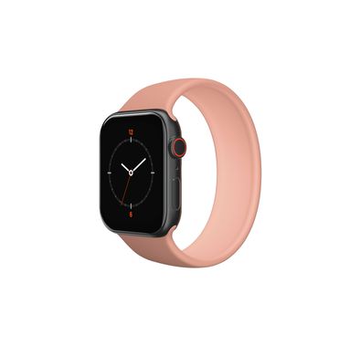iGuard by Porodo Silicone Sport Loop Watch Band for Smart Watch, Fit & Comfortable Replacement Wrist Band Compatible for Apple Watch  44mm / 42mm - Pink