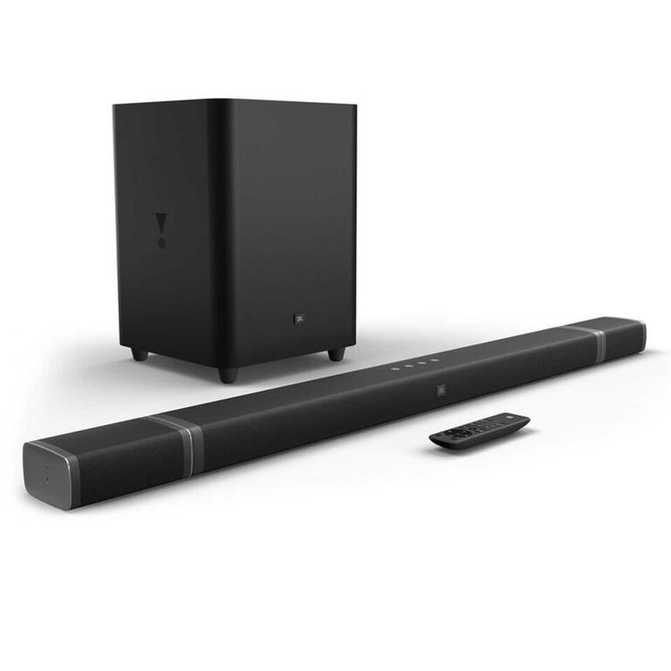JBL Bar 5.1 Channel 4K Ultra HD Soundbar with True Wireless Surround Speakers with Detachable Battery, 510W Power Delivery, 10-hours Playtime - Black
