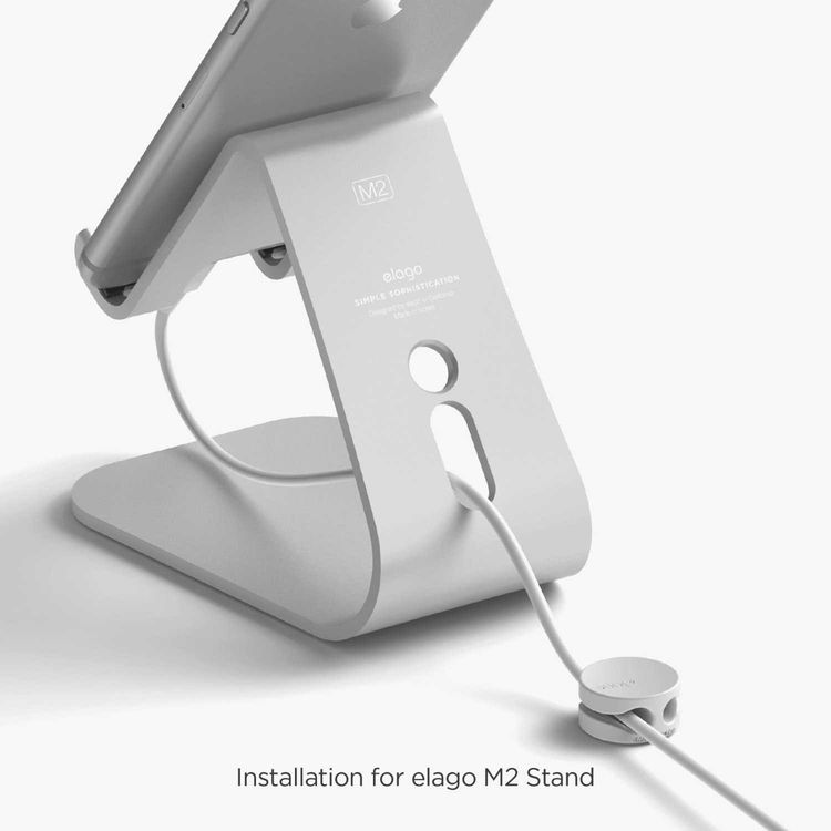 Elago Cable Managament Button, Compatible with Different types of Cables, Power Cord, TV Cable, USB Cable, Home and Office, Desktop Cable, Earphones Organizer, Organized - White