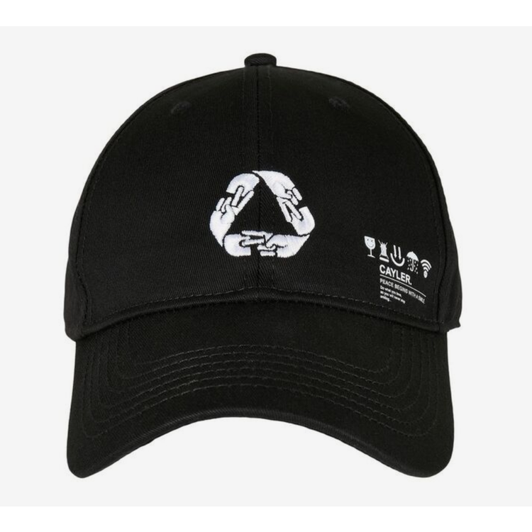 Cayler & Sons Iconic Peace Adjustable Curved Cap - Black