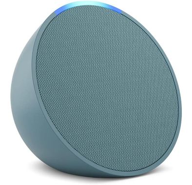 Echo Pop, Full sound compact Wi-Fi & Bluetooth smart speaker with Alexa, Use your voice to control smart home devices, Play music or the Quran - Blue