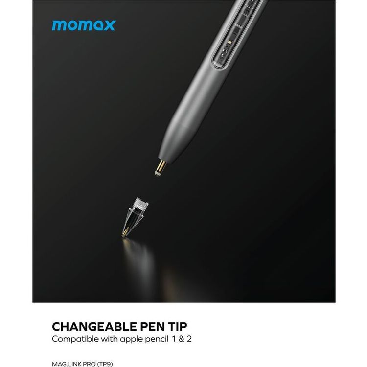قلم Mag.Link Pro للشحن المغناطيسي النشط | موماكس | - فضاء رمادي