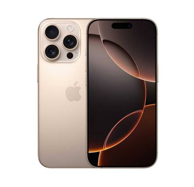 Apple iPhone 16 Pro Max with 1TB Capacity & Dual SIM, 6.9‑inch Screen Size, USB-C Connector Type, 6‑Core CPU, 6‑Core GPU, 5G Network Technology, Splash, Water & Dust Resistant, International Version - Desert Titanium