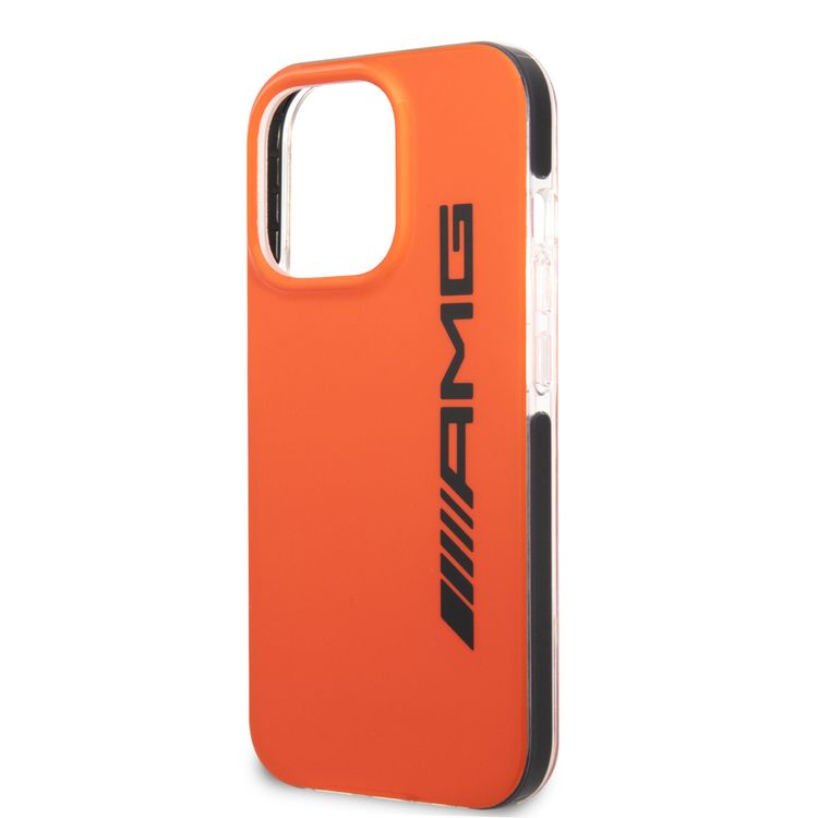 جراب AMG AMHCP13L2EBOO PC/TPE الصلب متوافق مع iPhone 13 Pro 6.1 بوصة - برتقالي/أسود