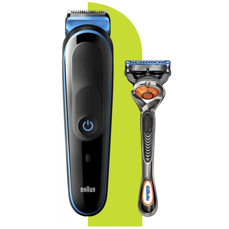 ماكينة تشذيب الشعر الكل في واحد من براون MGK5245 - أسود / أزرق