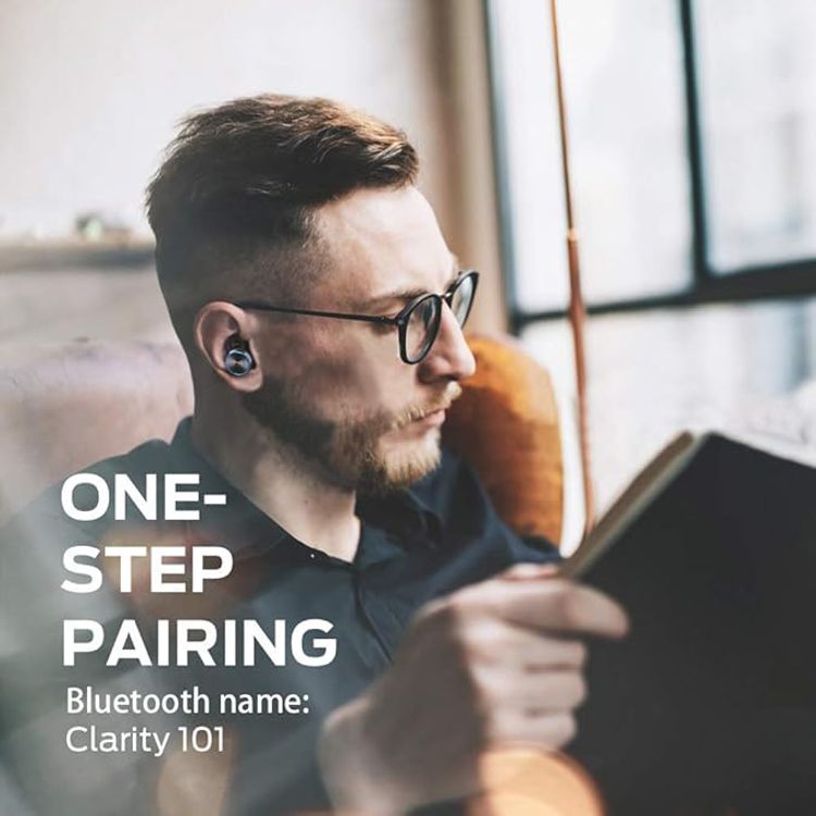 Monster Clarity 101 AirLinks Wireless Earbuds, Bluetooth Version 5.0, Type-C Charging Port, 360° Rotatable Charging Case, Touch Control, 60 Hours Battery Life - Black