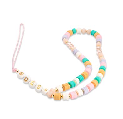 جيس GUSTFLWP حزام هاتف هيشي خرز زهرة 25 سم تصميم انيق - زهري