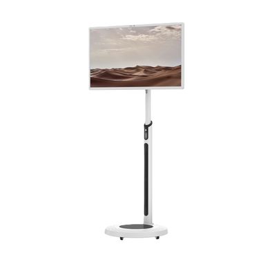 باورولوجي شاشة ذكية أندرويد بحجم 32 بوصة بدقة 1080P فل إتش دي، بسعة بطارية 15000mAh، بطارية مدمجة، كاميرا 13 ميجابكسل، ذاكرة داخلية 128 جيجابايت - أبيض.