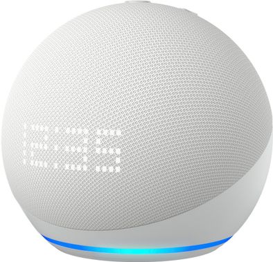Amazon Echo Dot (5th generation, 2022 Release) Smart Speaker With Clock And Alexa - Glacier White
