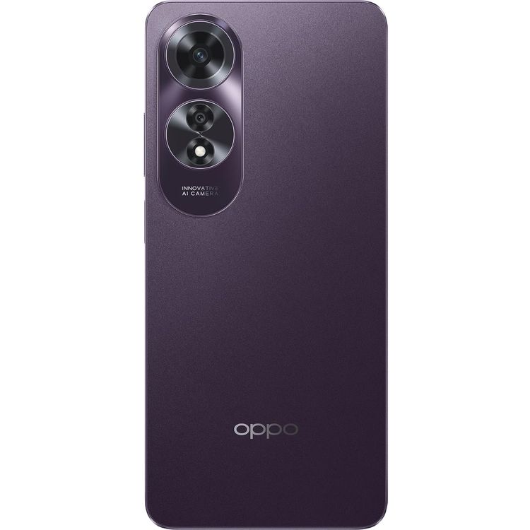 Oppo A60 4G TRA Version, 6.67", 8GB RAM, 256GB Storage, 50MP, Dual SIM, Android 14, GSM, HSPA, LTE - Dark Purple