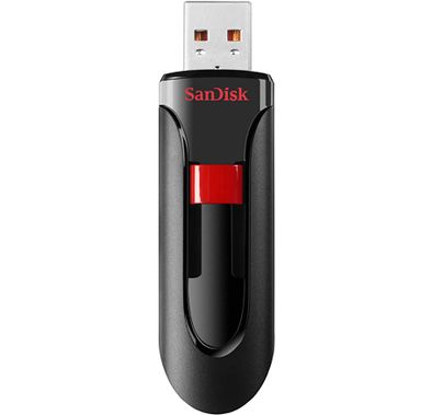 SanDisk Cruzer Glide 128GB USB 2.0 Flash Drive /External Storage -Black