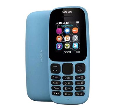 NOKIA 105 Dual SIM Blue 2G, Feature Phone, Dual SIM, 2MP Camera with LED flash - Blue