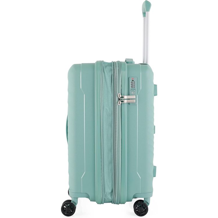 H.T Luggage Bag, Hard Case Polypropylene (PP) Material - Small/Green
