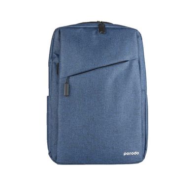 Porodo Lifestyle Nylon Fabric Computer Backpack 15.6" - Blue