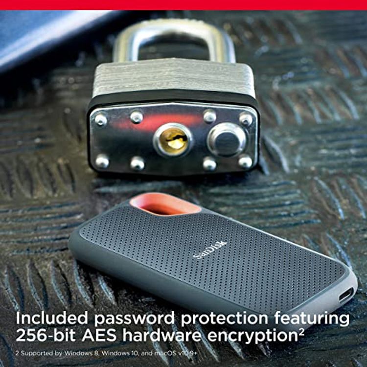 SanDisk Portable 1TB SSD - حتى 1050 ميجابايت / ثانية