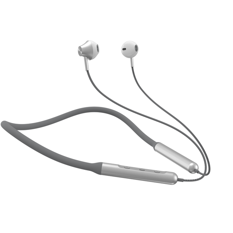 Devia Smart Series Silicone Neckband Headset | Ergonomic Design Bluetooth Headset - Black / Green