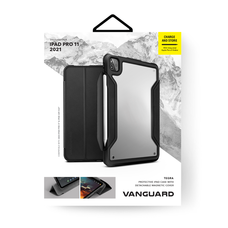 Viva Madrid VanGuard Tegra Drop-Proof Protective iPad Case with Detachable Magnetic Cover, Charge & Store with Integrated Apple Pencil Holder, Anti-Scratch, Shock-Absorption